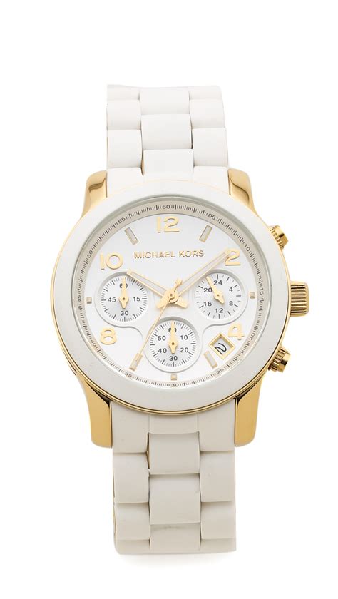 michael kors sport watch white|Michael Kors 250300.